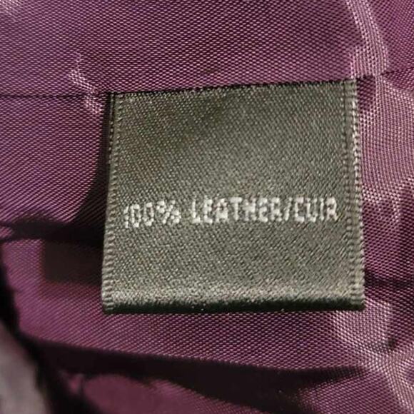 Lafayette 148 New York Ruffled Front Suede Leather Evening Jacket Blackberry 6 - Picture 5 of 12